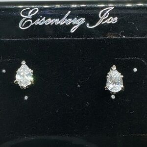 Eisenberg Ice  Pear Shape Crystal Stud earrings
